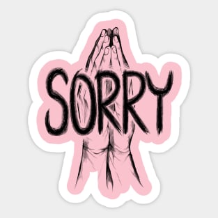 Sorry Sticker